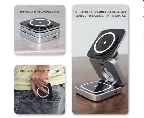 2-in-1 Qi2 Wireless Charger&Stress