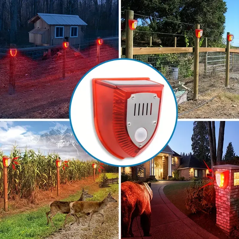 Solar Security Alarm Lights