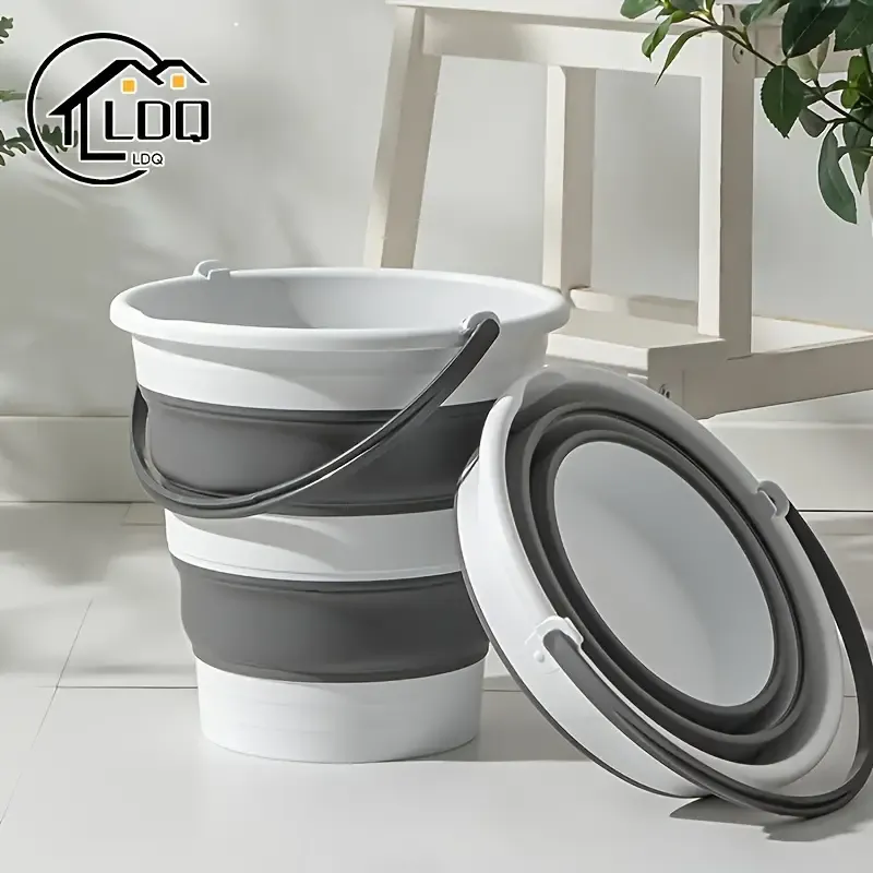 Versatile Foldable Bucket - Durable & Compact For Easy Storage - Perfect For Camping, Fishing & Car Wash