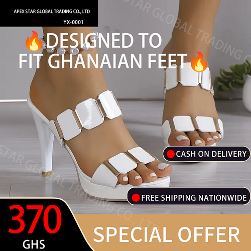 Women's Solid Color Platform Summer Shoes, Slip On Double Bands Casual High Heel Shoes, Versatile Summer Party Slides