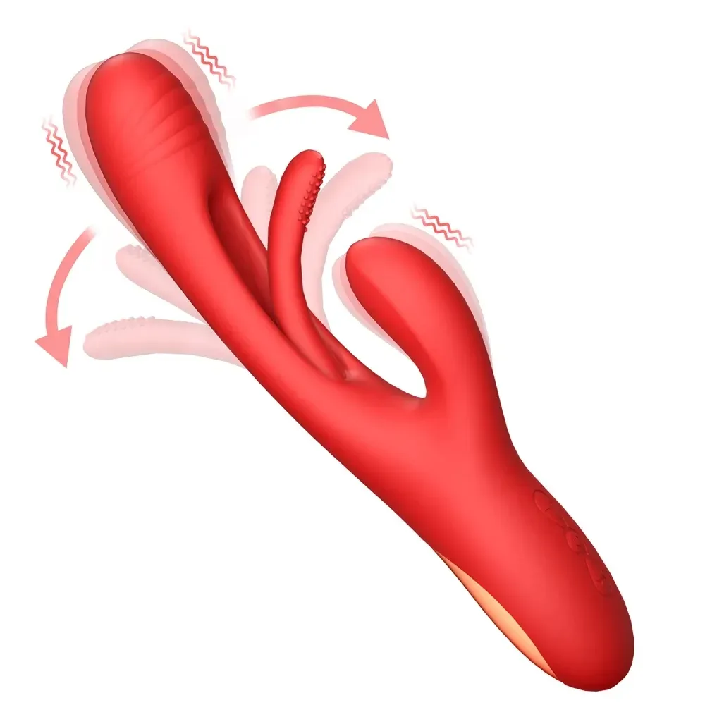 Rabbit Tapping G-Spot Patting Vibrator for Women Clitoris Clit Stimulator Powerful 21 Modes Sex Toy Female Goods for Adults