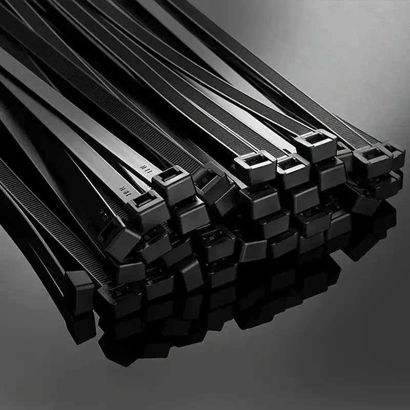 2×100pcs Nylon Cable Ties,UV Resistant, Self-Locking, Black Zip Ties For Home & Office Cable Management