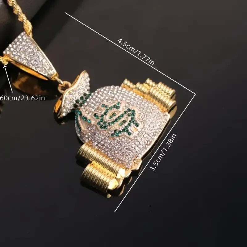 Exquisite Rhinestone Money Bag