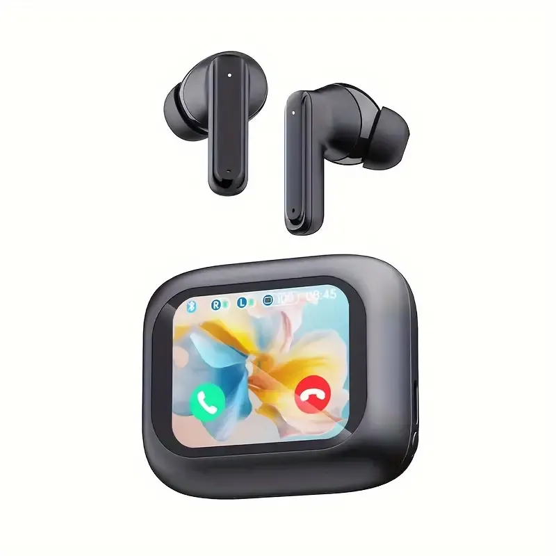 Upgraded Function Smart LCD Touch Screen Headphones, 2024 Universal Sports Wireless Headphones, Switchable Sound And Bilingual Chinese English, Built-in Microphone