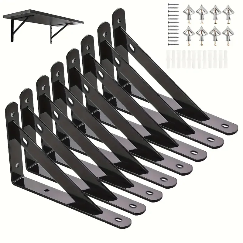 8pcs 6 Inch Shelf Brackets
