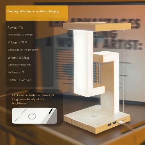 Floating desk lamp mobile phone wireless charging night light Boudoir gift creative new bed  Ambient headlamp