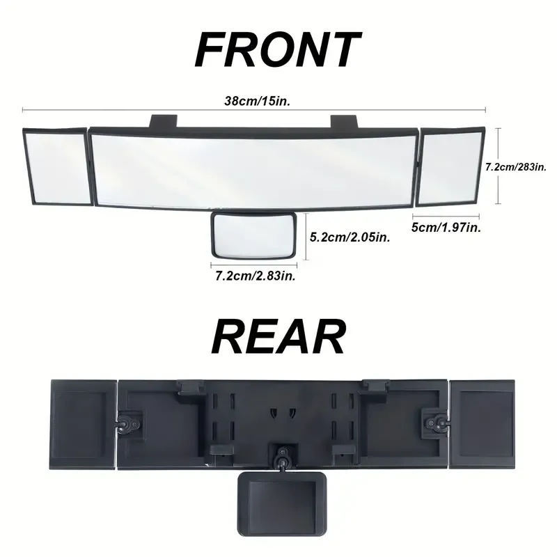 Quadruple Folding Car Mirror