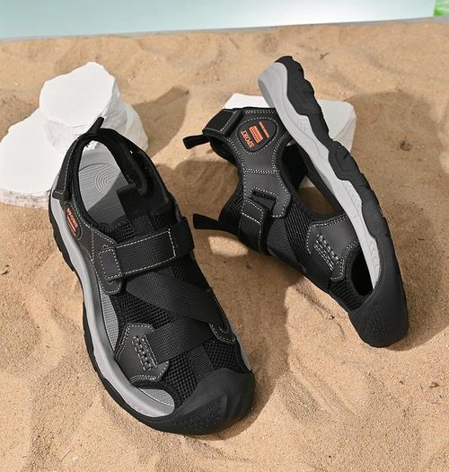 Summer new style open-weave breathable mesh beach shoes for outerwear use