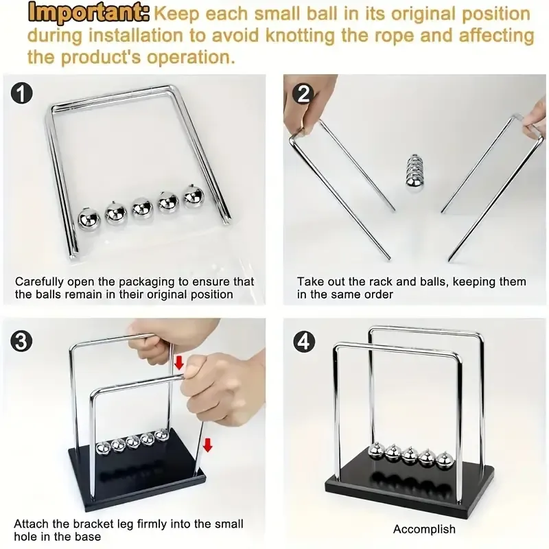 Newton cradle bouncing ball