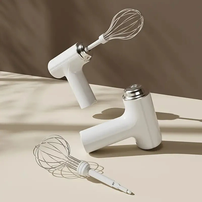Wireless Electric Eggbeater, Wireless Electric Hand Mixer, Portable Rechargeable Egg Beater & Whisk