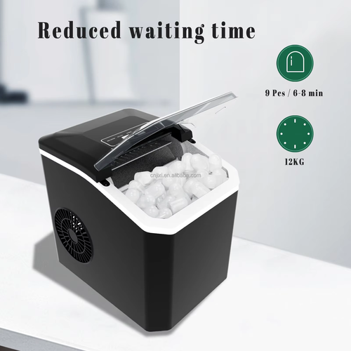 Mini Ice Maker Electric Bullet Cylindrical Ice Maker Machine Automatic Household Ice Machine for Milk Tea Shop Kitchen Office