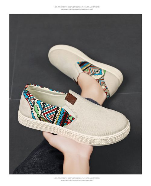 Men's summer breathable canvas shoes casual