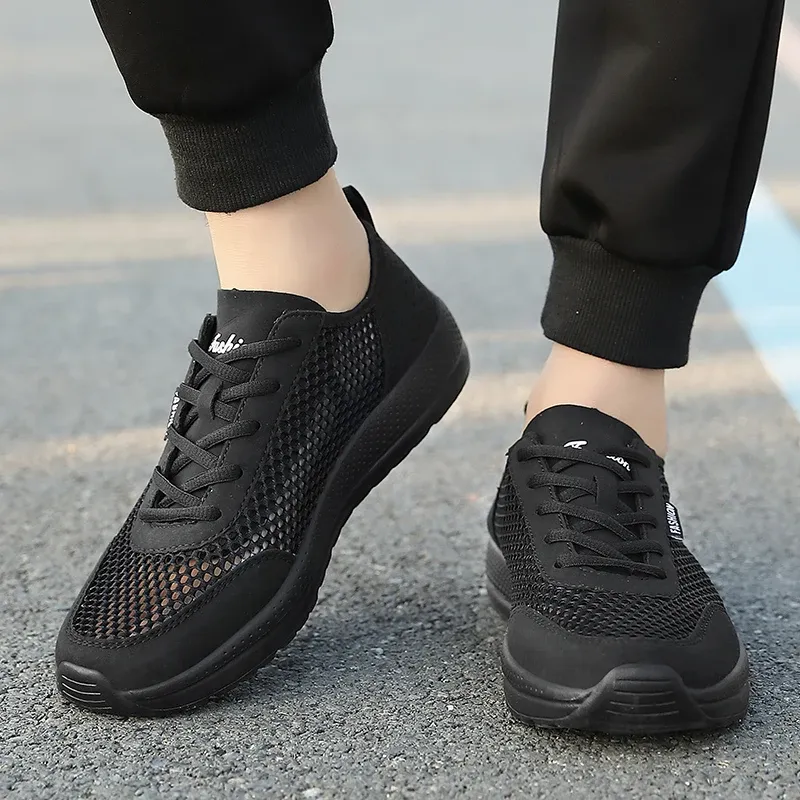 mesh breathable hollow ultra-light casual shoes