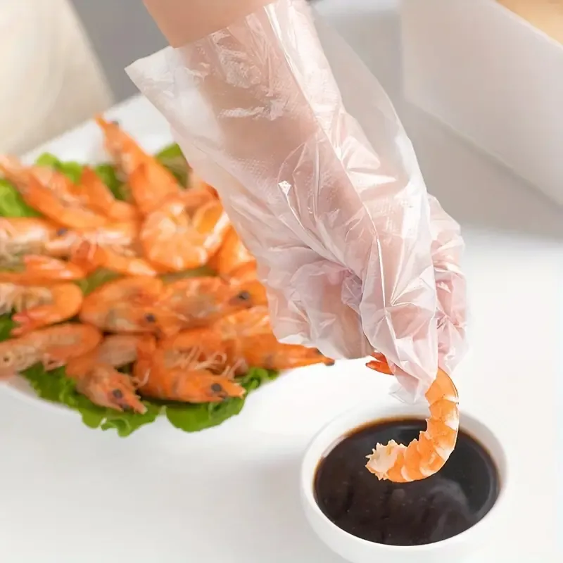 Premium Quality Plastic Disposable Gloves for Cooking