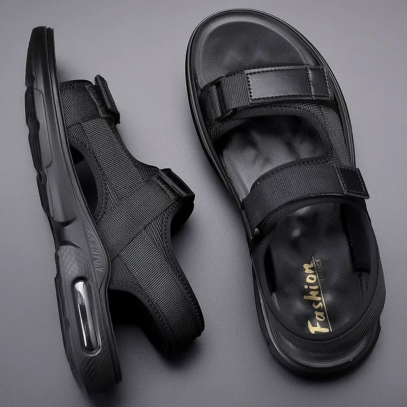 Leisure sports casual over-the-knee air-cushioned flip-flops with soft soles for sandy beaches