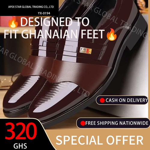 Men's Faux Patent Leather Upper Slip On Business Shoes, Comfy Non Slip Rubber Sole Durable Walking Shoes, Men's Office Footwear