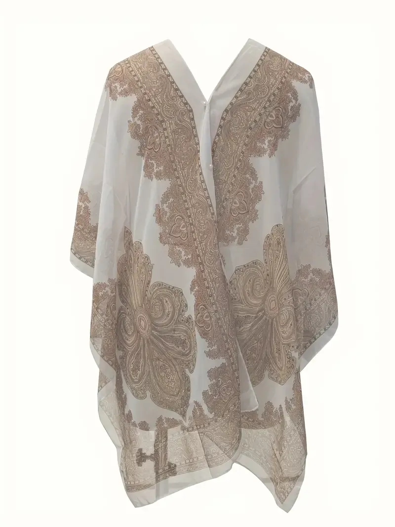 Neck Asymmetrical Loose Blouse
