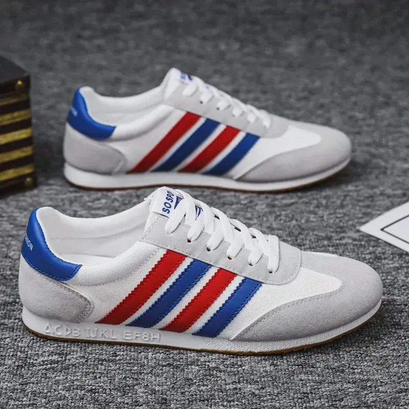 Men's Trendy Lace Up Sneakers With Assorted Colors, Casual Outdoor Walking Shoes