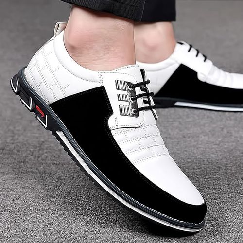 Elegant Mens Plaid Derby Shoes