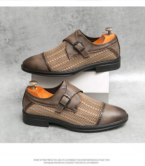 Large-sized breathable leather shoes, pointed-toe leather shoes, and casual cool leather shoes