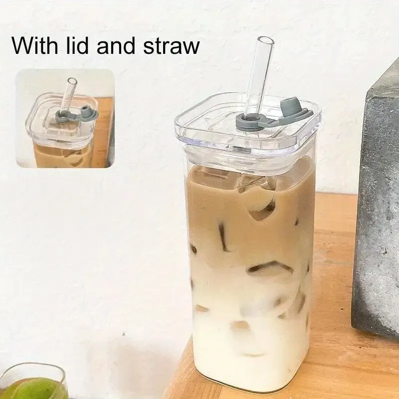 Square Heat Resistant Glass Cups