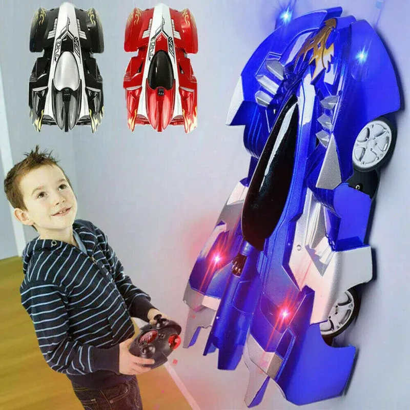 Wall Climbing Remote Control Car Radio Controlled Stunt Racing Kids Driving Toys