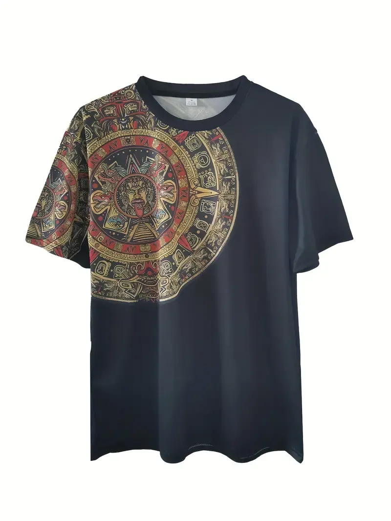 Men's Ethnic Style Graphic Pattern T-shirt