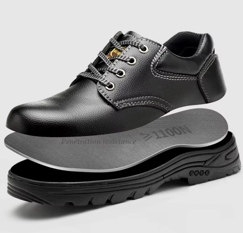 Hot Sale Promotion -Microfiber Leather comfortable and lightweight safety shoes for men and women Steel head and rubber bottom safety shoes