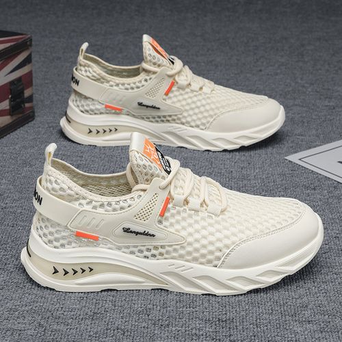 Hollow thin mesh running shoes