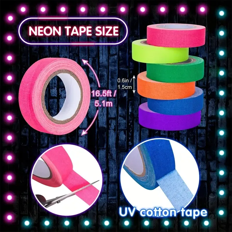 Glow-In-The-Dark Uv Reactive Tape