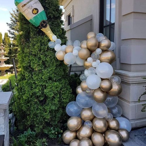 85 PC Balloon set Bottle aluminum film balloon chain New Year's Eve wedding birthday party decorations
