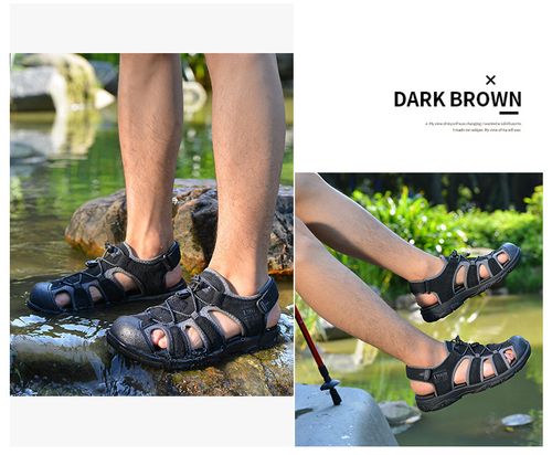 Closed-toe sports casual sandals