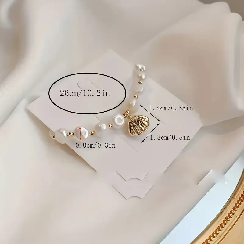 Shell Freshwater Pearl Bracelet Female Luxury Style Hand Jewelry Ornament Accessories