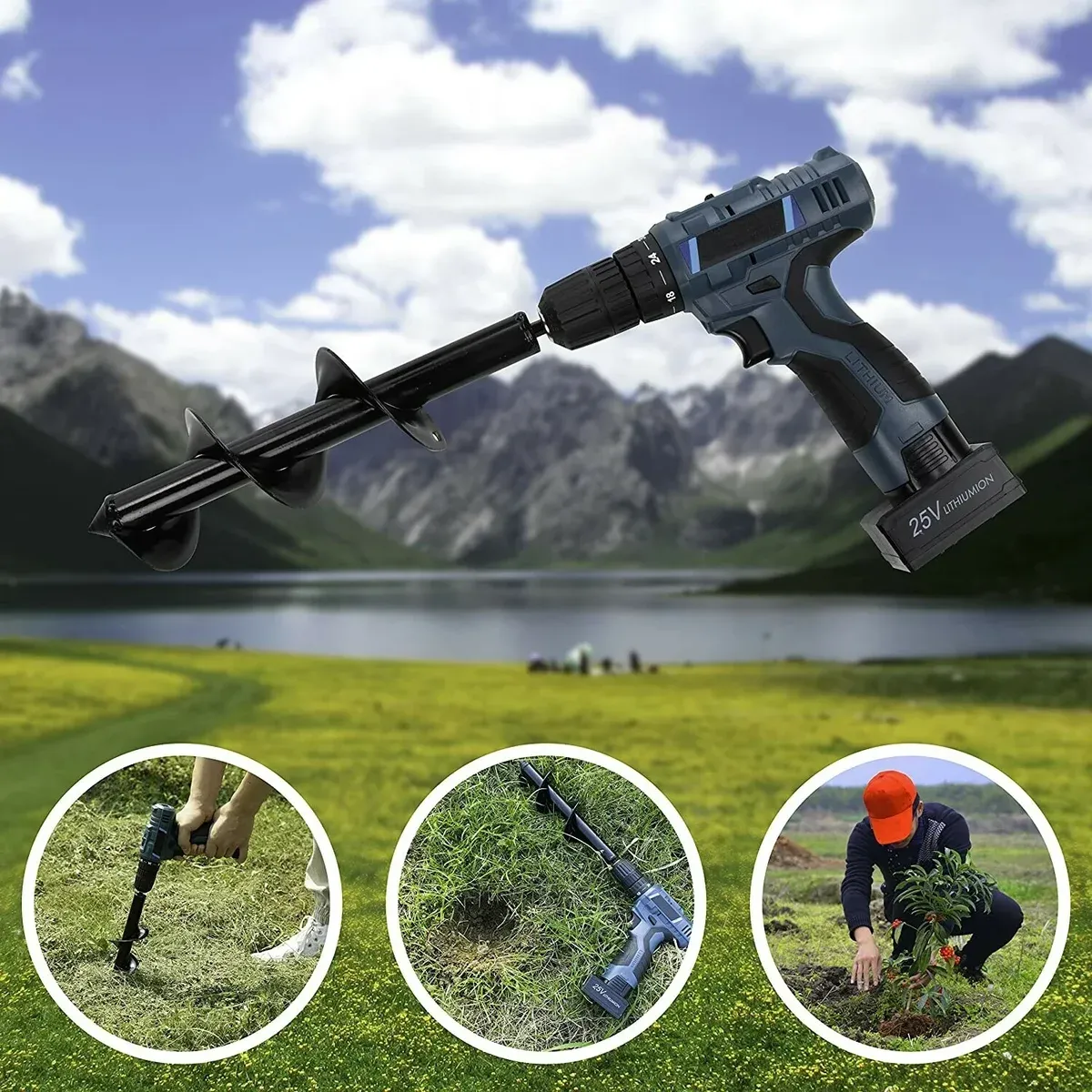 🎁Big Christmas Sale🎁Easy Gardening Auger Spiral Drill Bit-This only contains a drill bit！！！