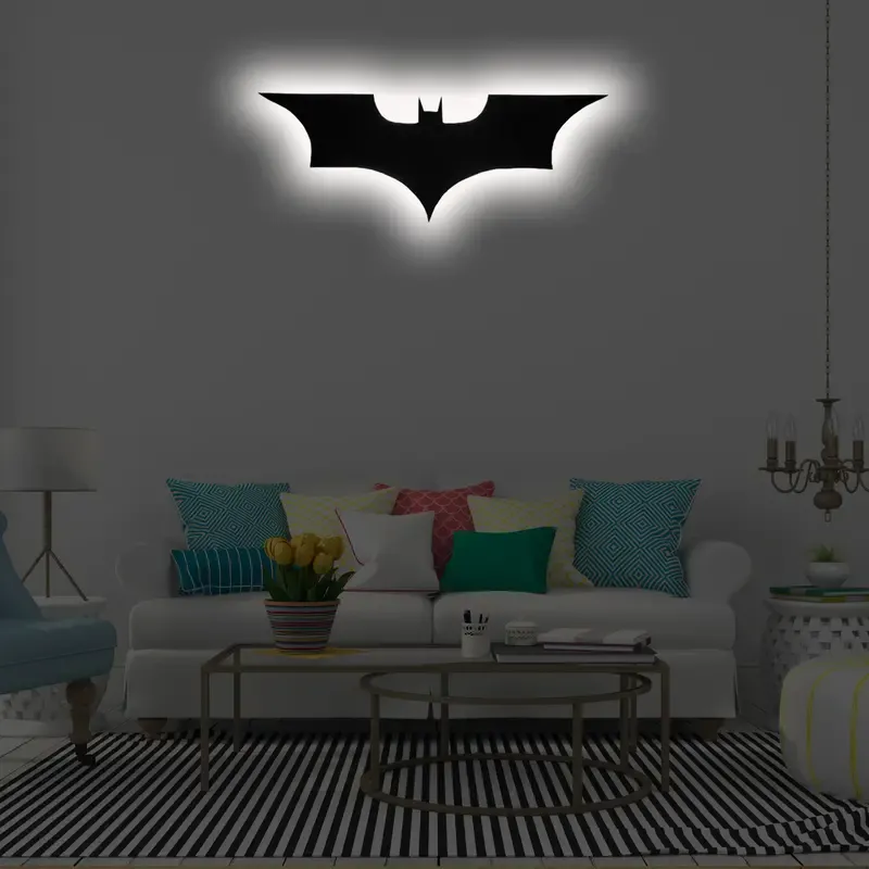 Bat Signal LED Wall Light