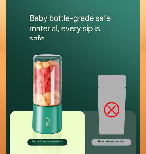 Portable juicer, mini juice cup, USB rechargeable wireless juicer, smoothie blender