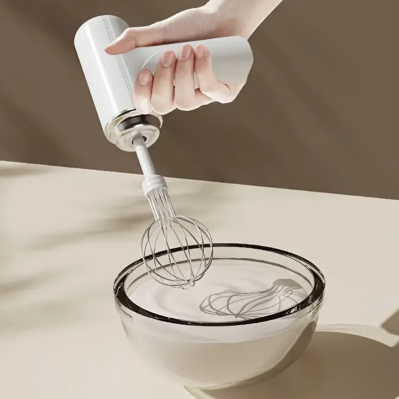 Wireless Electric Eggbeater, Wireless Electric Hand Mixer, Portable Rechargeable Egg Beater & Whisk