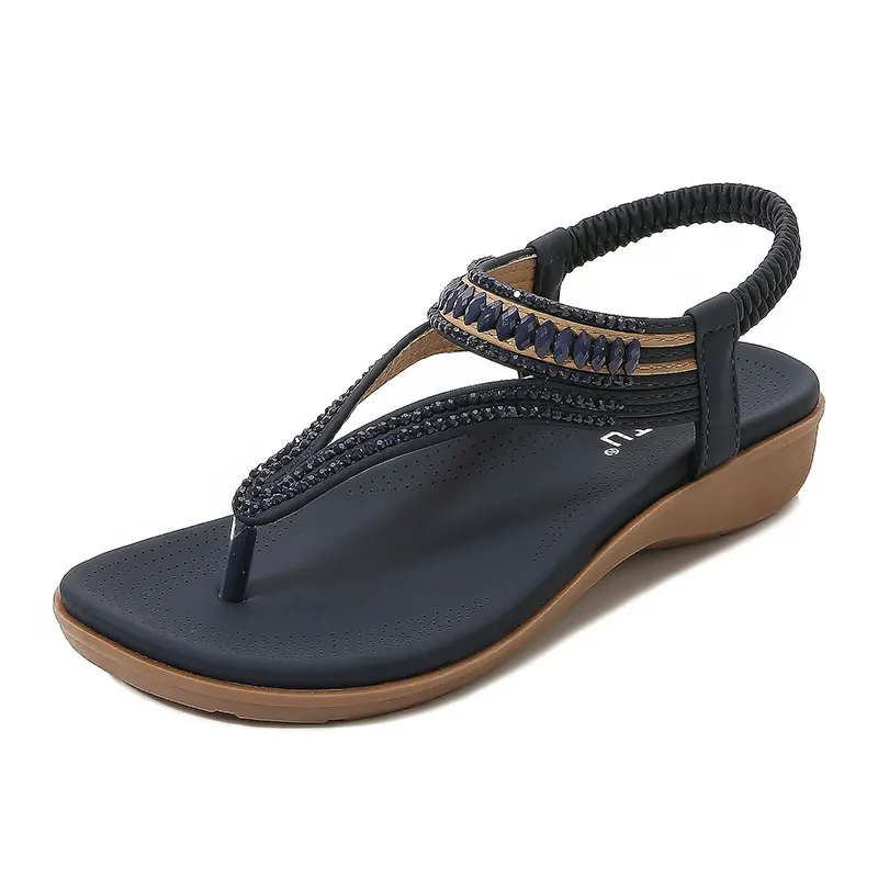 women's elastic flip flops sandals