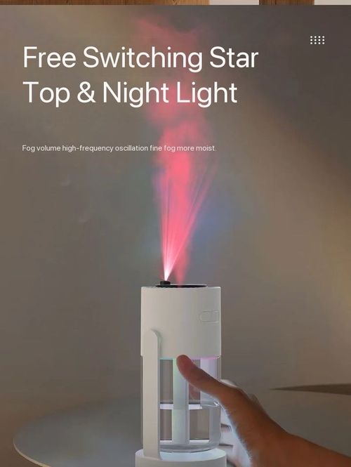 Home Portable Ultrasonic Mist Maker Humidifier Mini Projector LED Start Light Aromatic Essential Oil Diffuser Humidifier