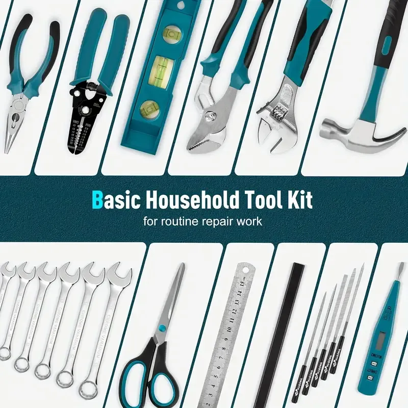 Piece Complete Home Tool Kit