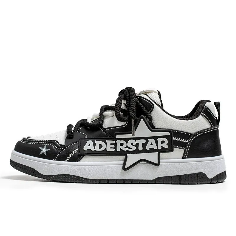 New casual versatile sports niche design star board shoes thick bottom high heel shoes