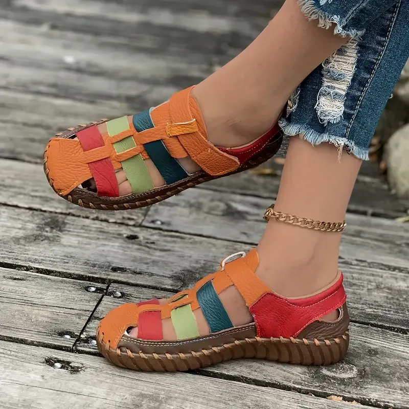 Womens Vibrant Casual Flat Sandals