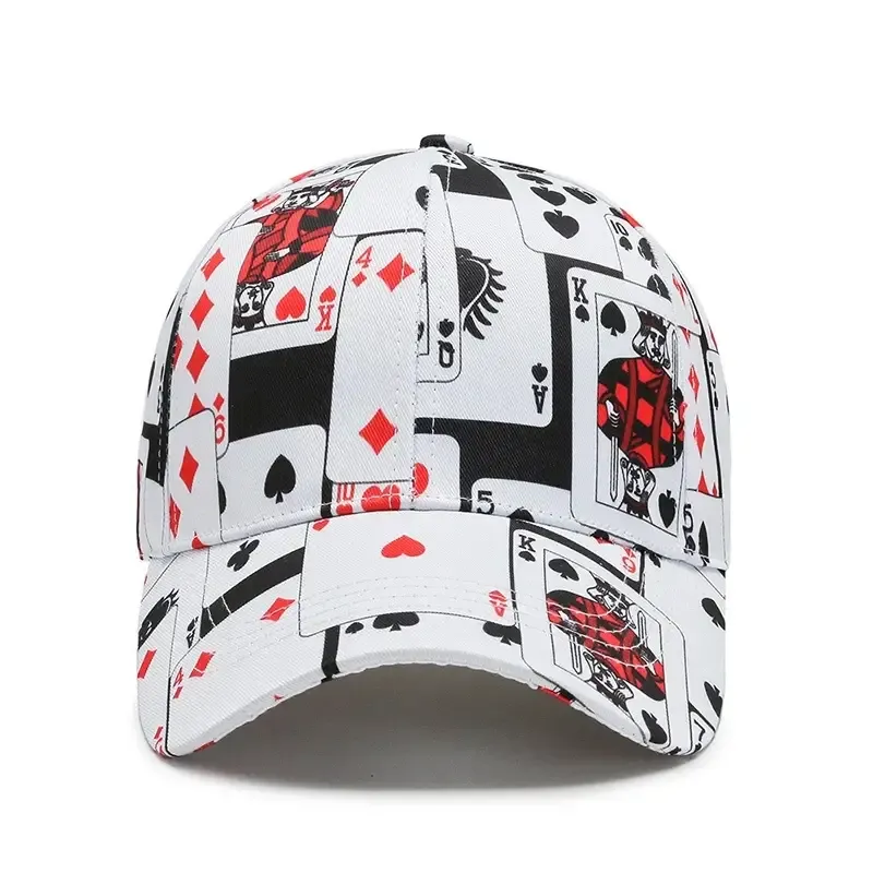 New Hip Hop Hat, Men's Outdoor Mountaineering Fishing Sports Cap, Poker Game Playing Card Adjustable Cotton Baseball Hat Cap, Sun Protection Hat