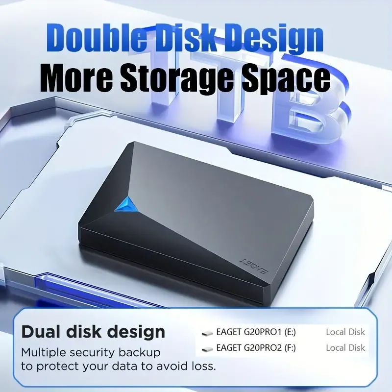 Portable Dual-Disk Hard Drive