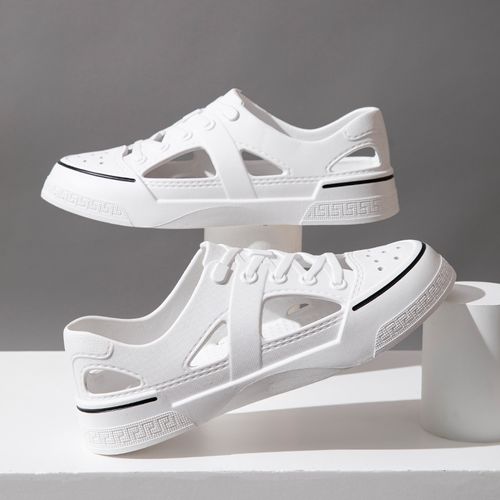 🔥🔥Hot Sale Promotion -Women's or Men Solid Color EVA Clogs, Slip On Lightweight Soft Sole Hollow Out Shoes, Closed Toe Non-slip Water Beach Shoes