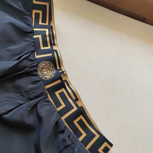 Summer new fashion brand men's shorts five quarter pants beach pants Ice silk pants men's pants fashion