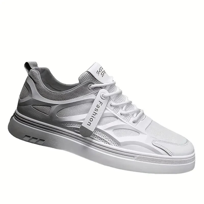 Men's Trendy Mesh Breathable Skate Shoes, Wear-resistant Non-Slip Sneakers, Men's Footwear