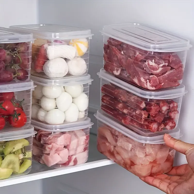 Clear Food Storage Containers with Scale Lines