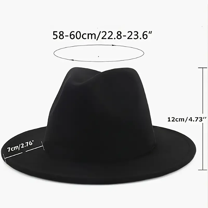 Reversible Woolen Fedora Hat