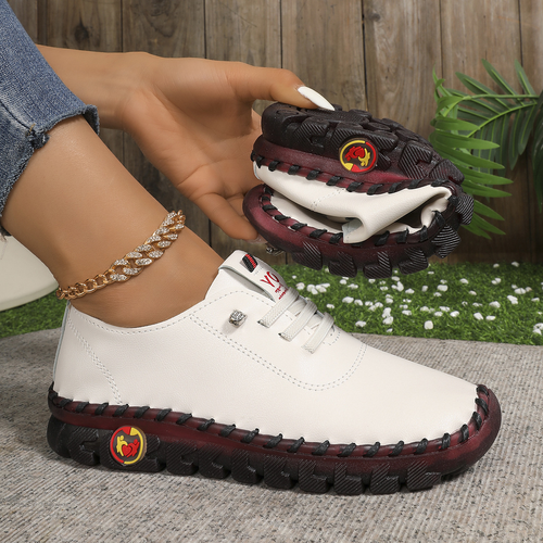 Breathable retro hollow women's shoes